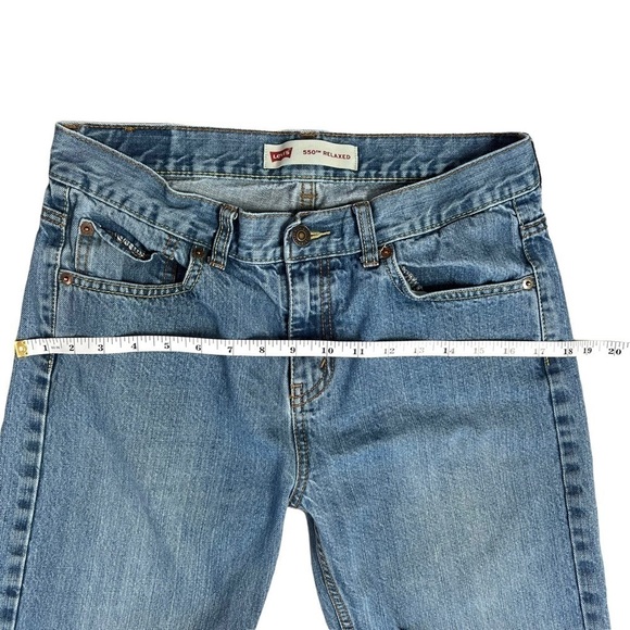 Vintage 90s Levi’s 550 Relaxed Denim Loose Fit Baggy Jeans Size 18 Regular Kids - Picture 12 of 16